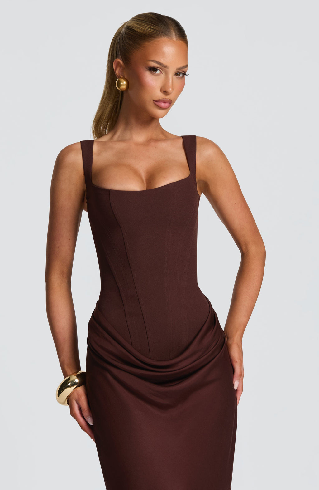 Vittoria™ | Hourglass Effect Sculpted Maxi Dress