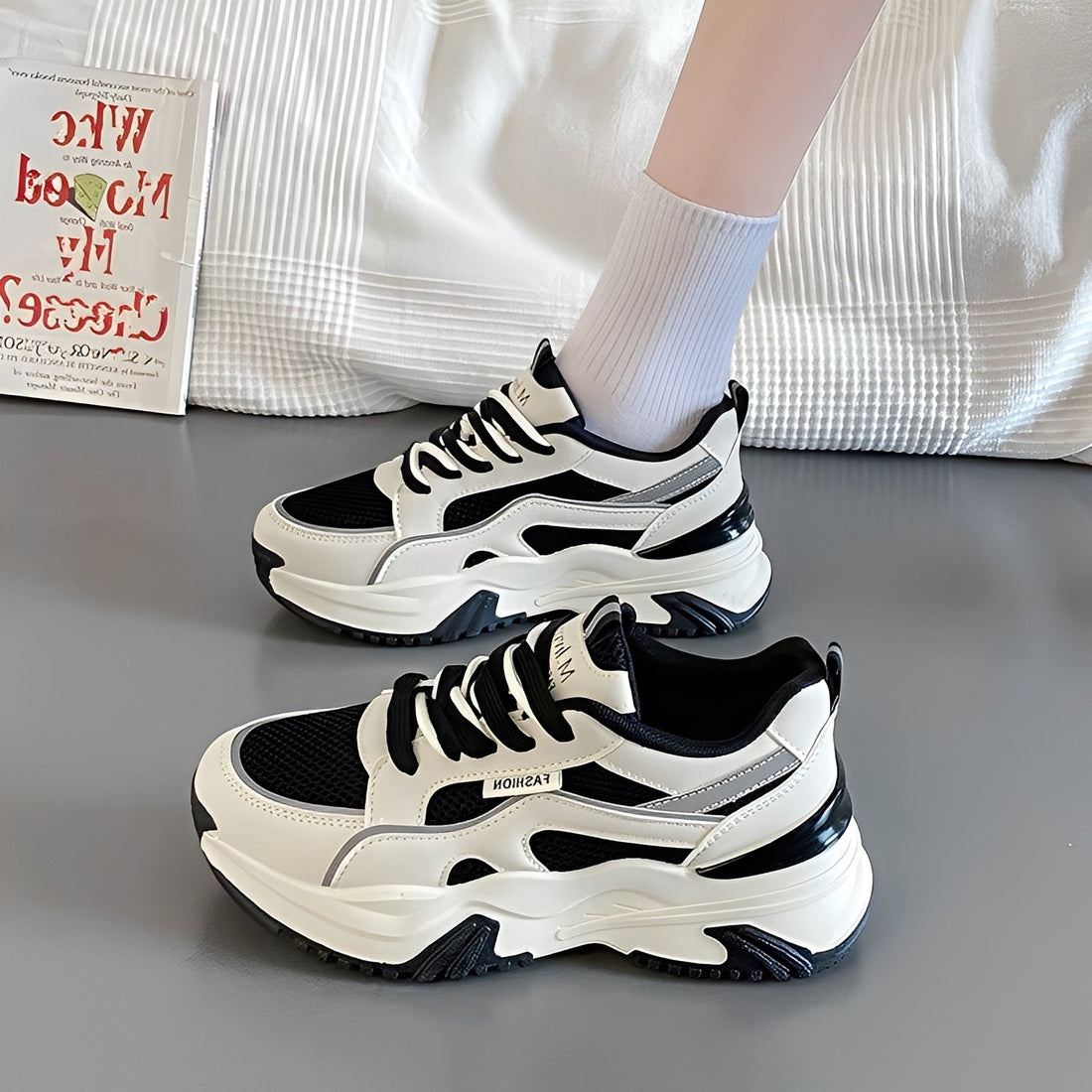 Sophie - Sneaker eleganti con suola spessa per donne