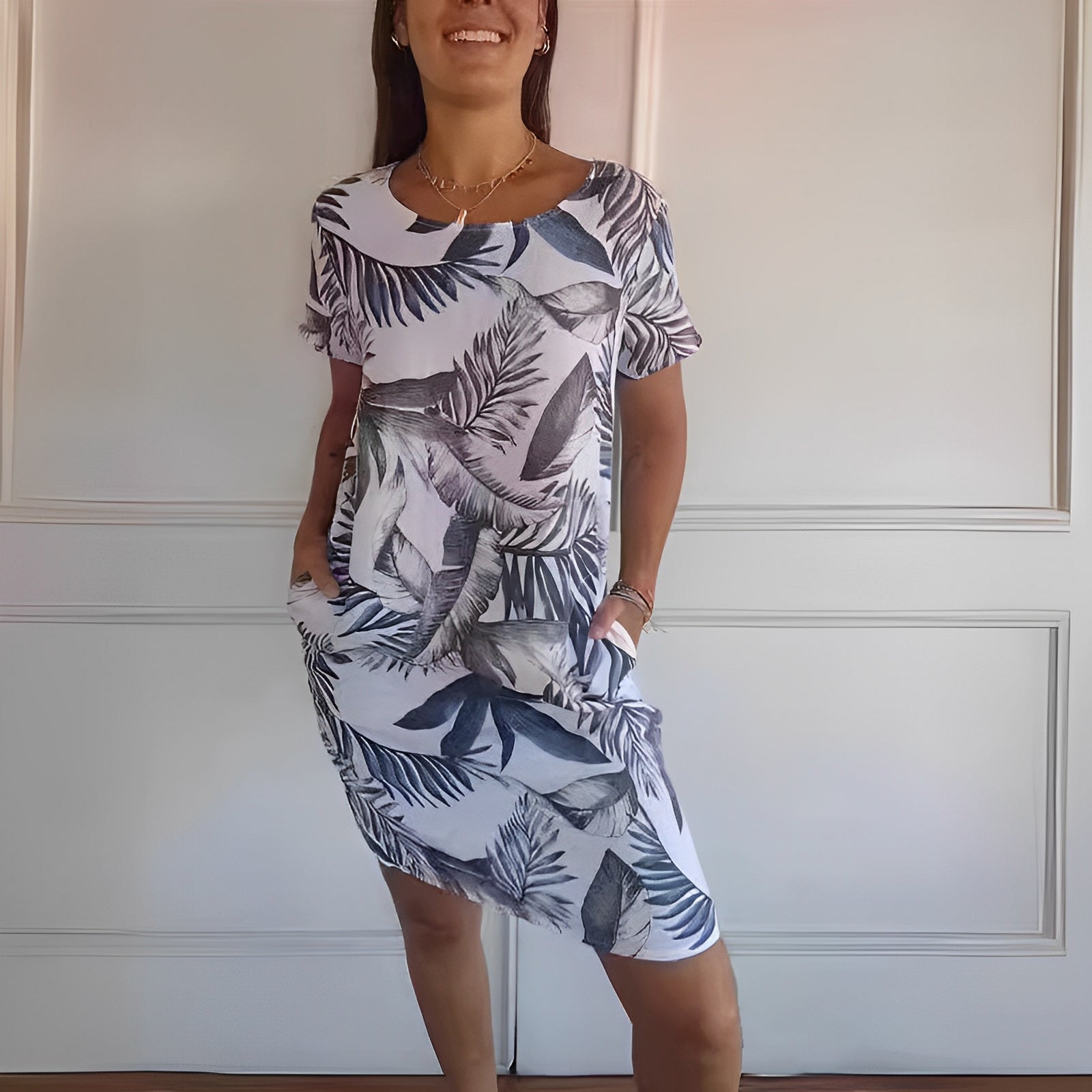 Jocelyn - Abito casual ampio con stampa per donne
