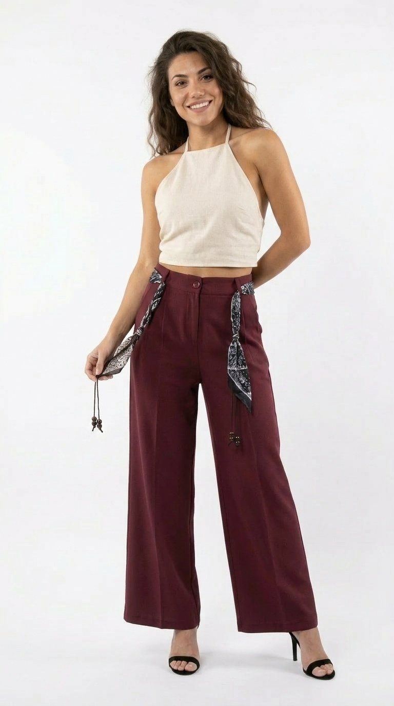 Pantalone palazzo coulisse