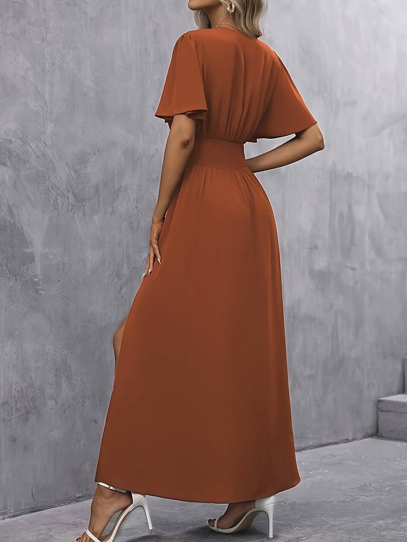 Juliette - Ruffled Collar Pleated Waist Dress for Women