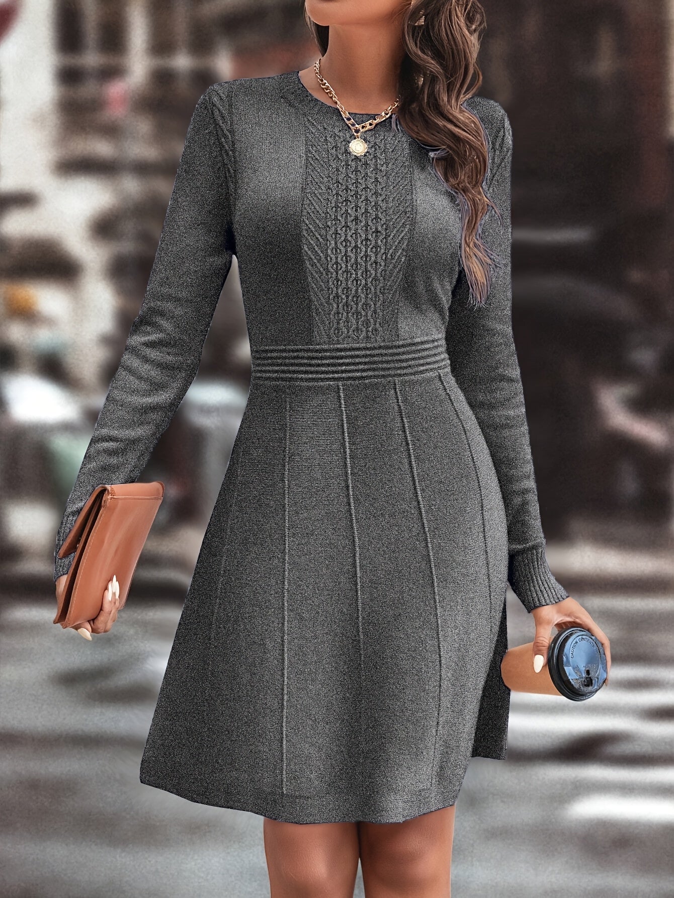 Armonia™ – Abito in maglia da donna a linea A, elegante e versatile