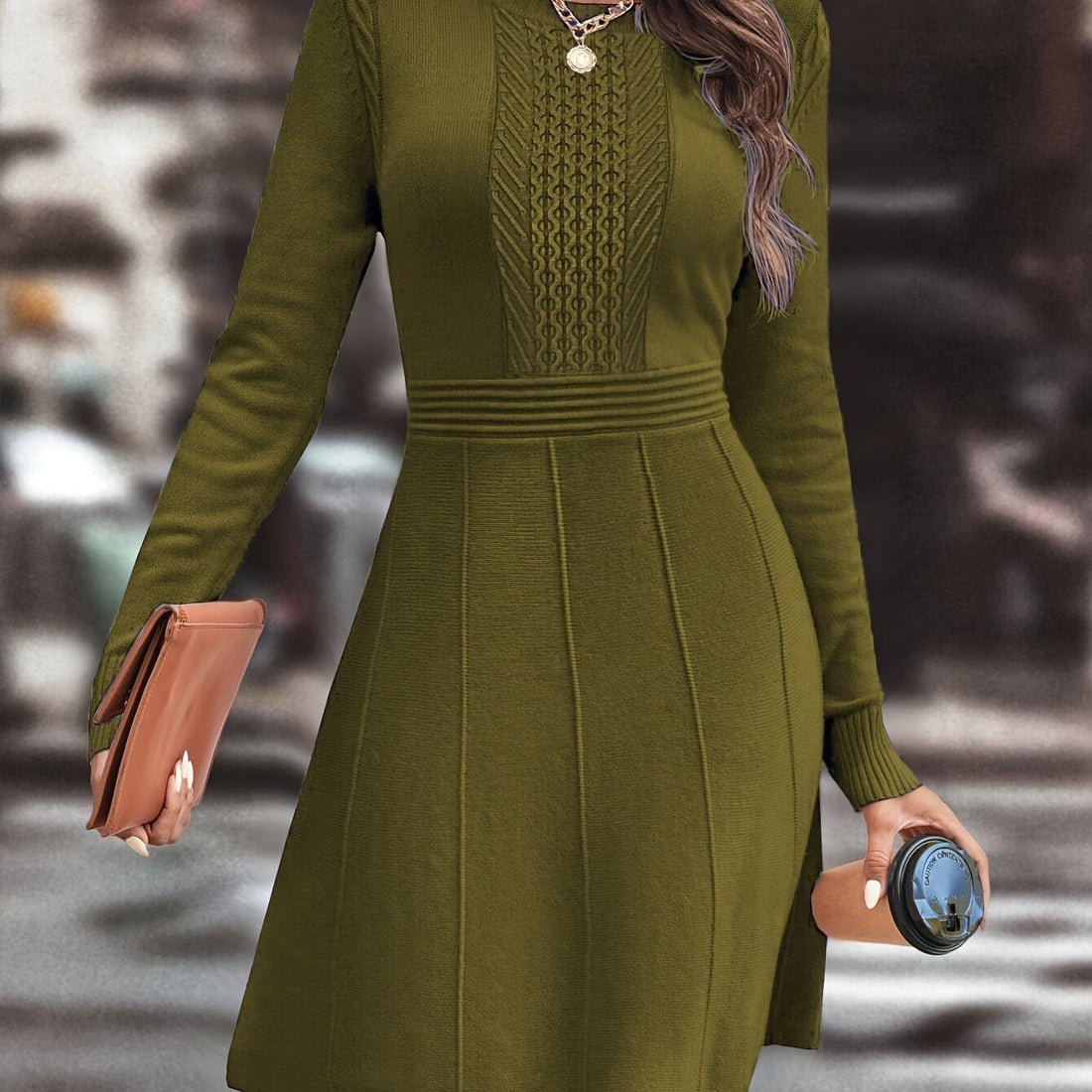 Armonia™ – Abito in maglia da donna a linea A, elegante e versatile