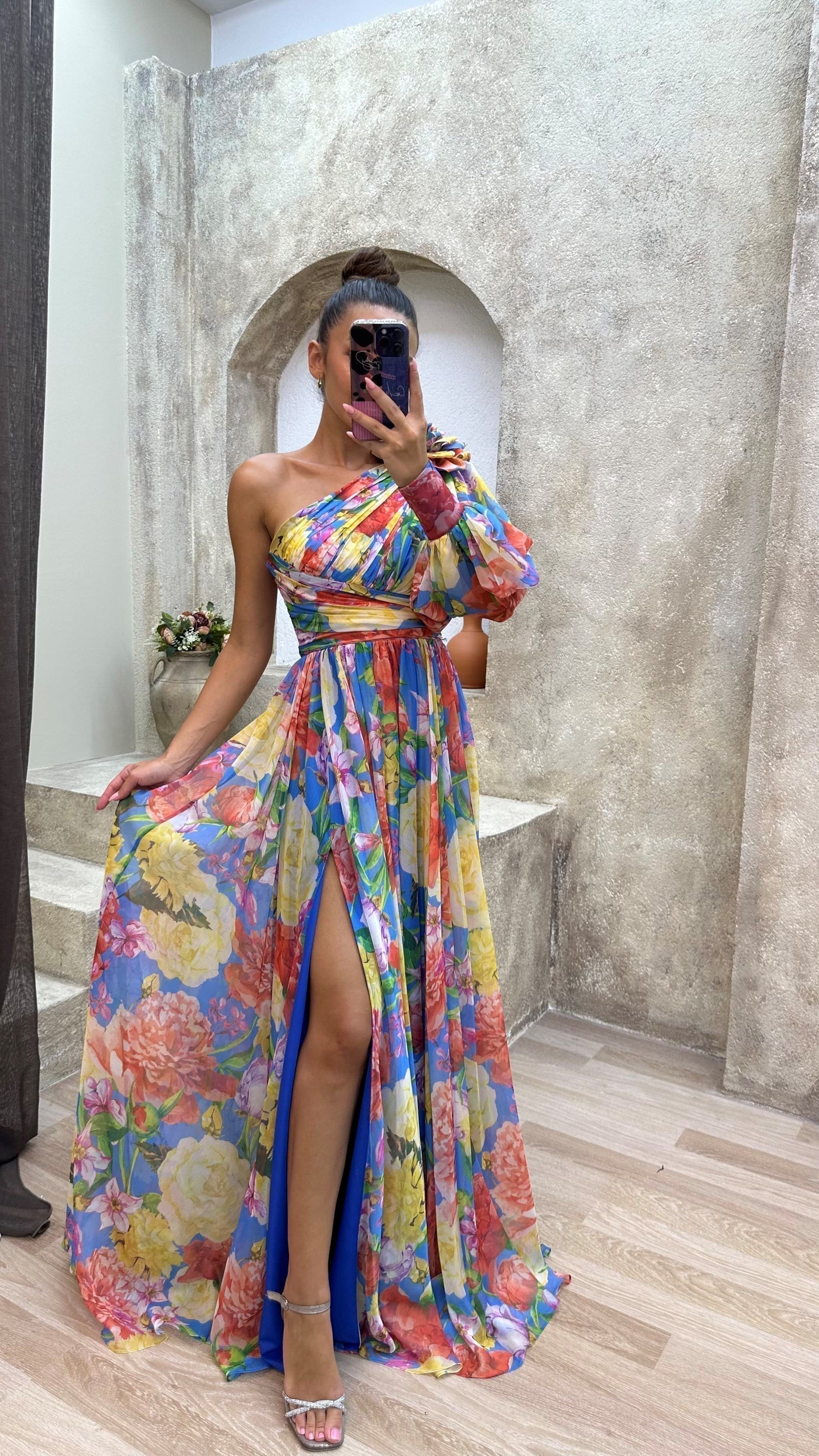 Sylvia - Abito leggero a spalle scoperte per feste estive