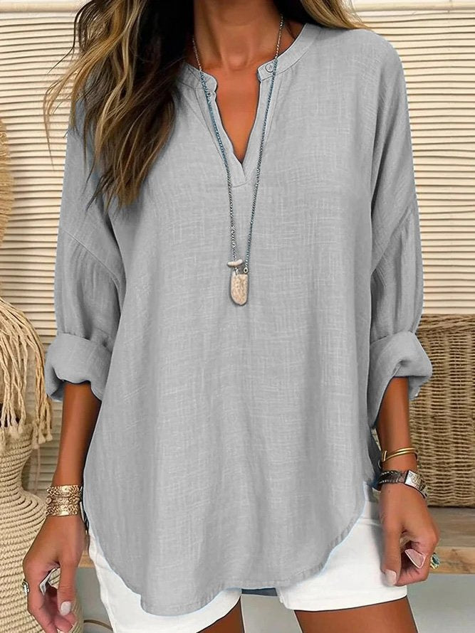 Eliza - Blusa Casual in Lino