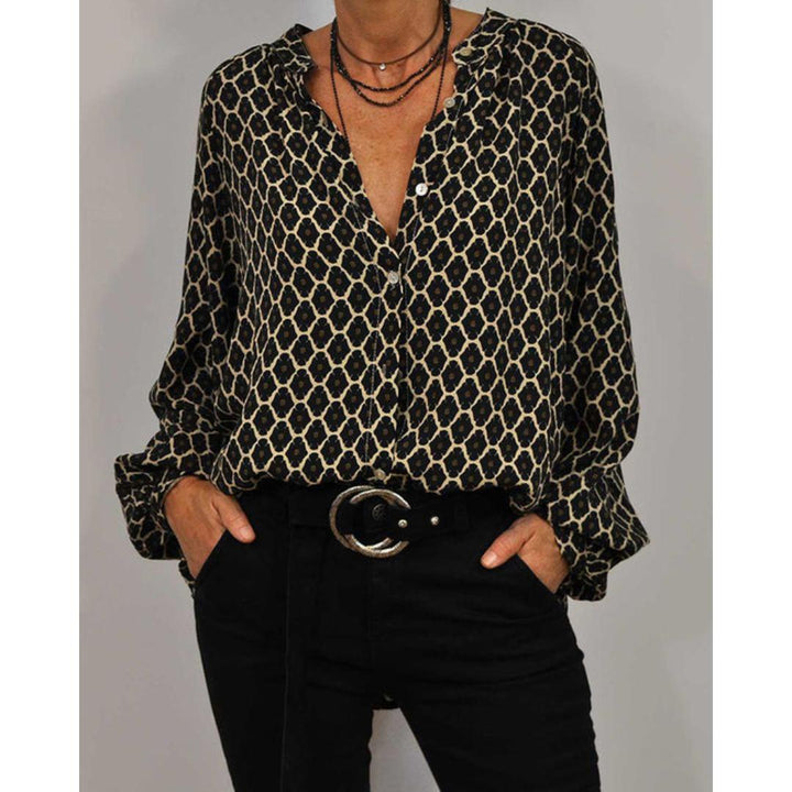 Zara - Blusa Casual con Scollo a V