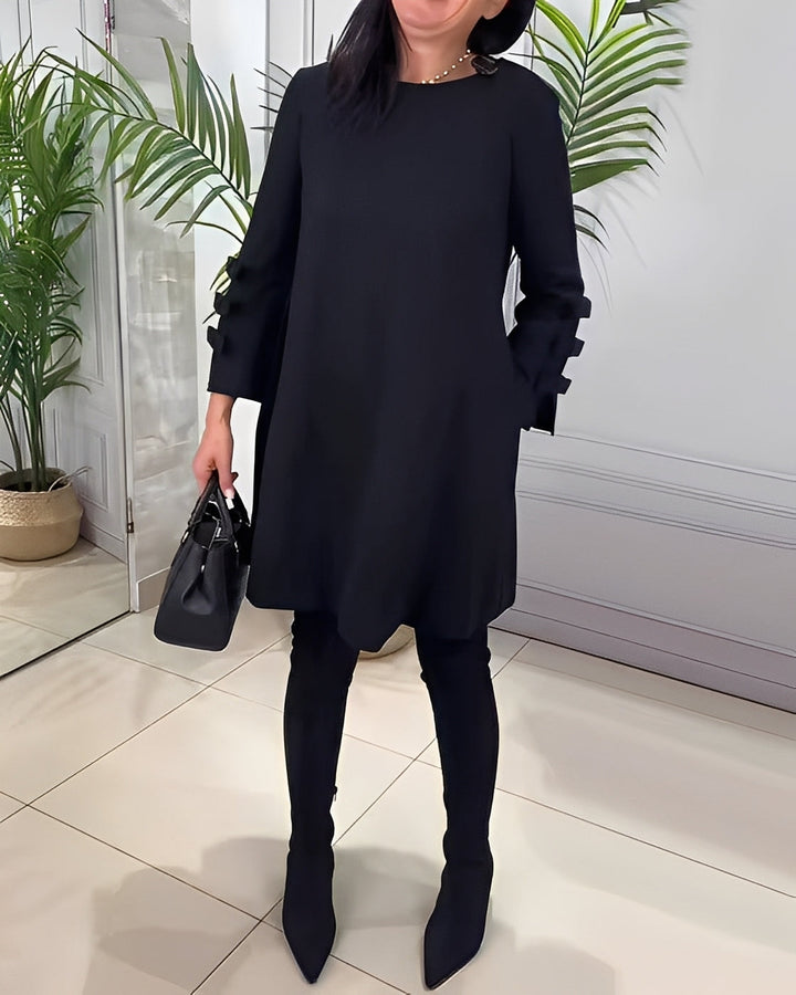 Elenora - Elegant long sleeve dress for women