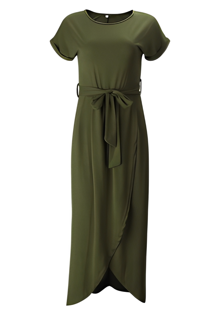 Rorie - Asymmetric Dress with Inverted Sleeves for Women
