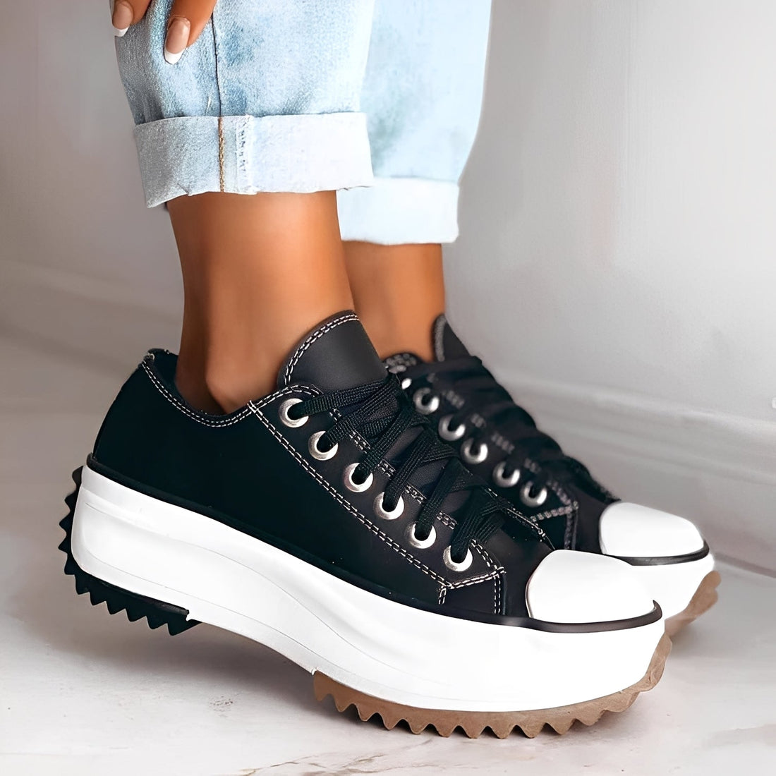 Lorayne - Scarpe casual con suola spessa per donne