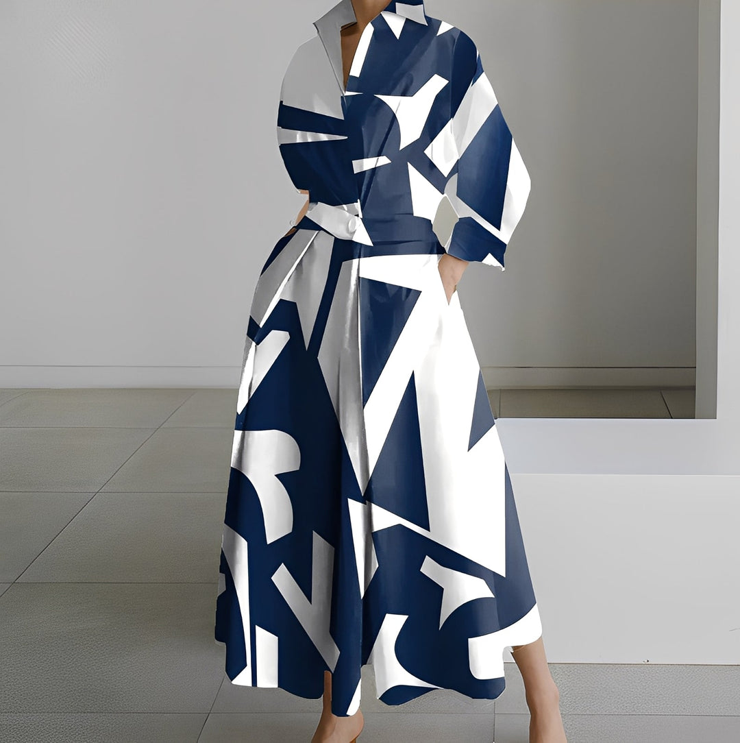 Lavina - Women's Long Sleeve Dress with Pockets