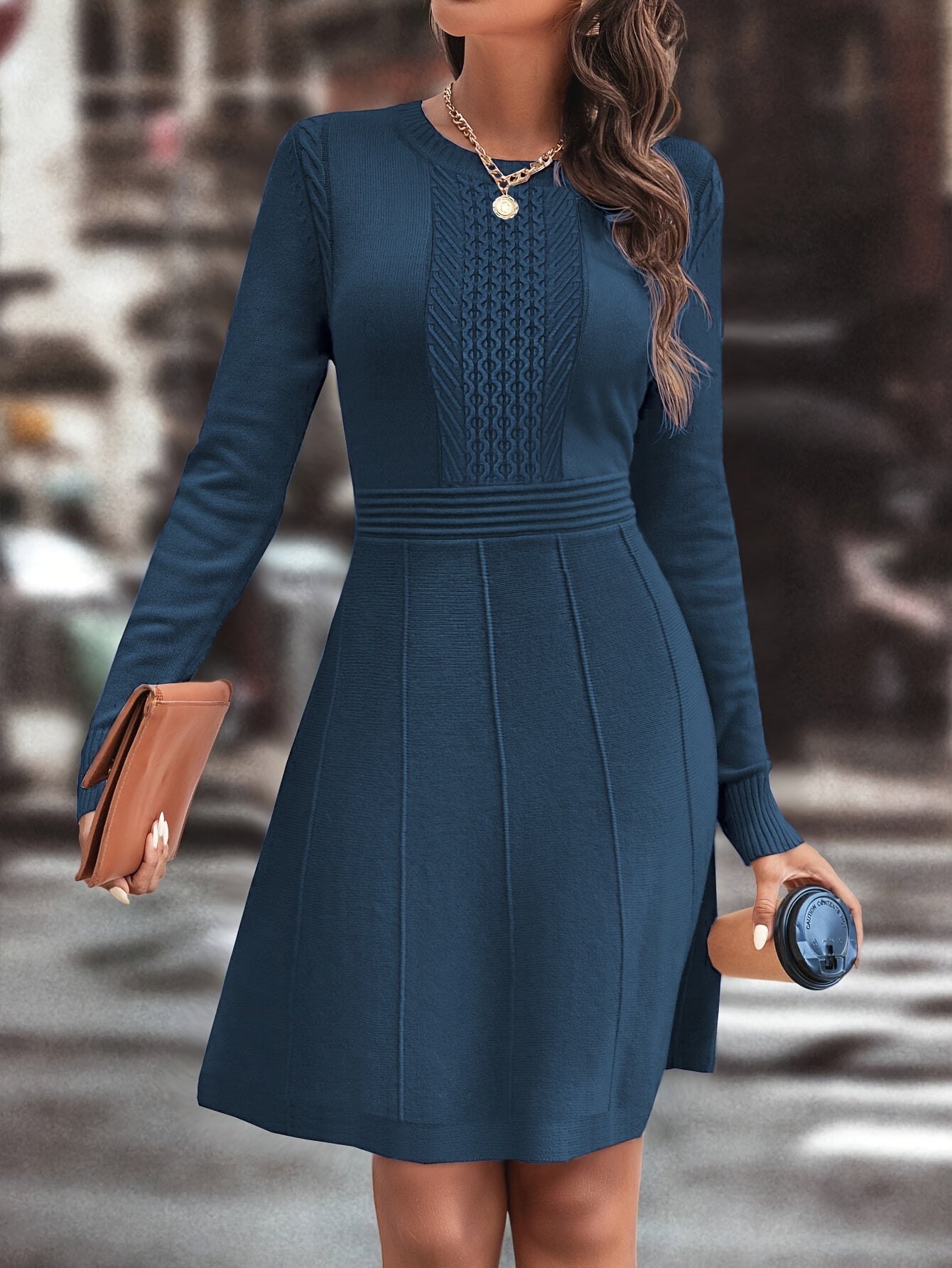 Armonia™ – Abito in maglia da donna a linea A, elegante e versatile