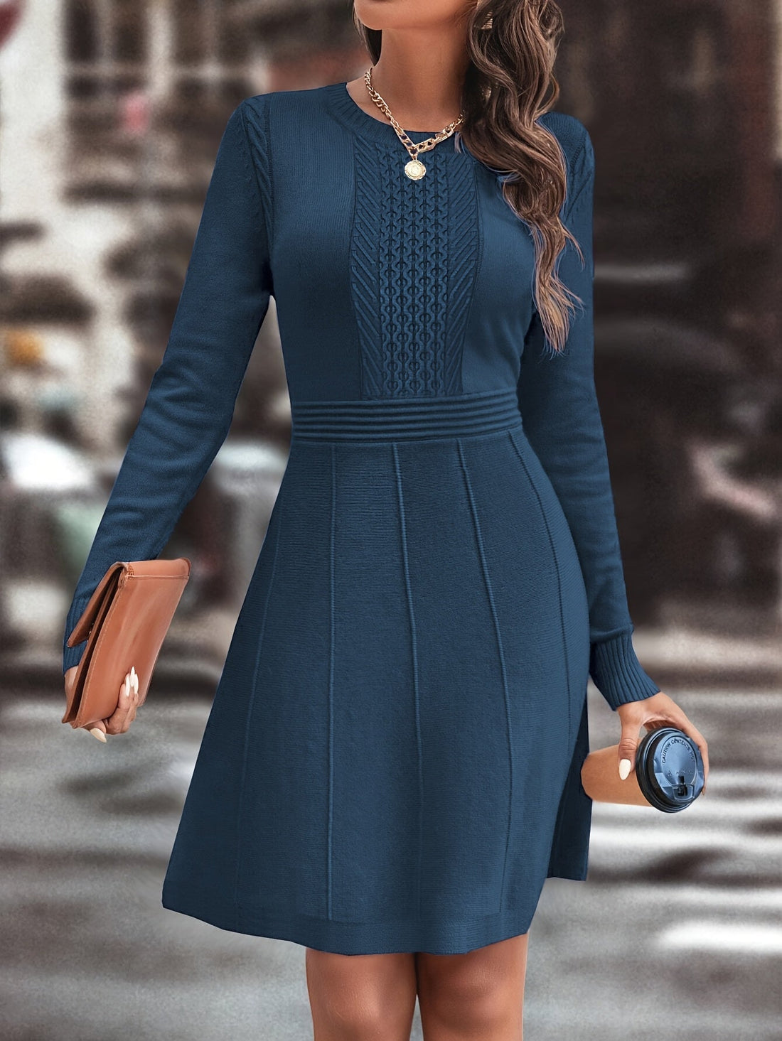 Armonia™ – Abito in maglia da donna a linea A, elegante e versatile