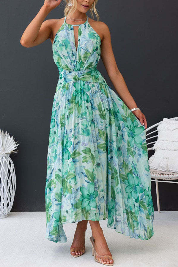 Jinora - Versatile Knee-Length Floral Print Dress