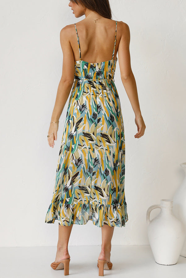 colourful midi dress Charité – – Bellavera Milano Perfect for sun Black Western Dresses for Size:L' sage toile