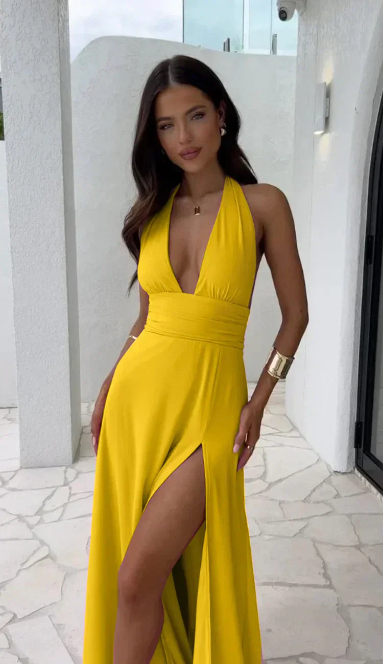 Madison – Deep V-neck dress