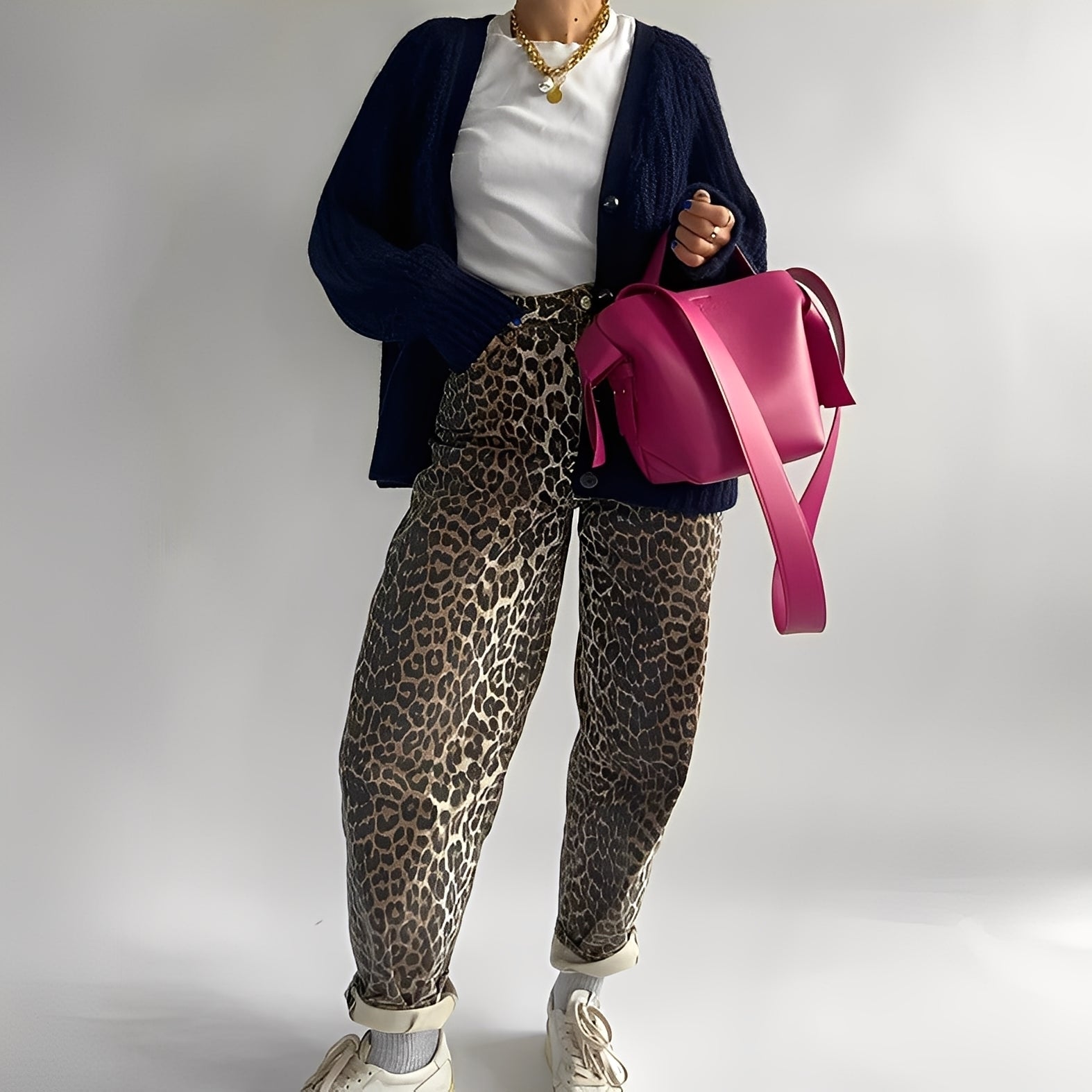 Rowanne - Classico pantalone a gamba larga con stampa per donne