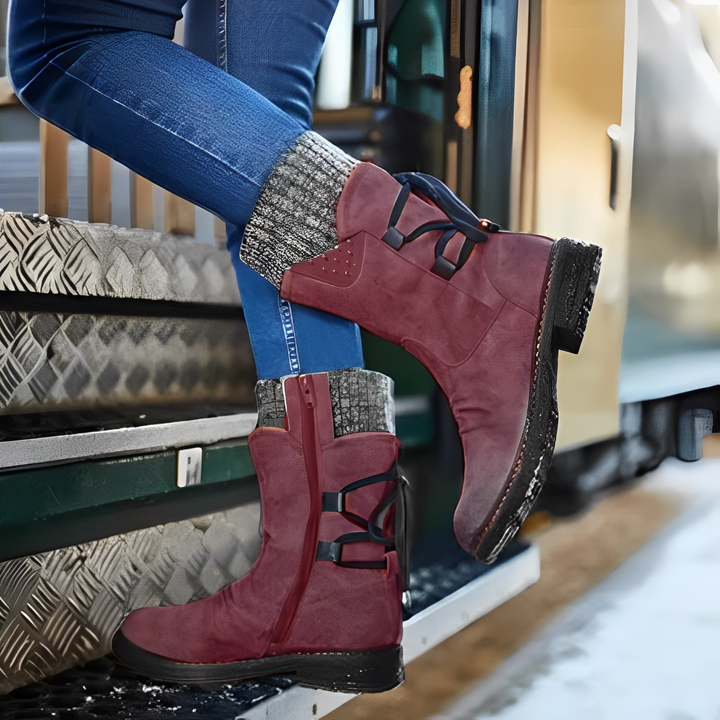 Sharalyn - Comfortable Mid-Calf Winter Boots for Women