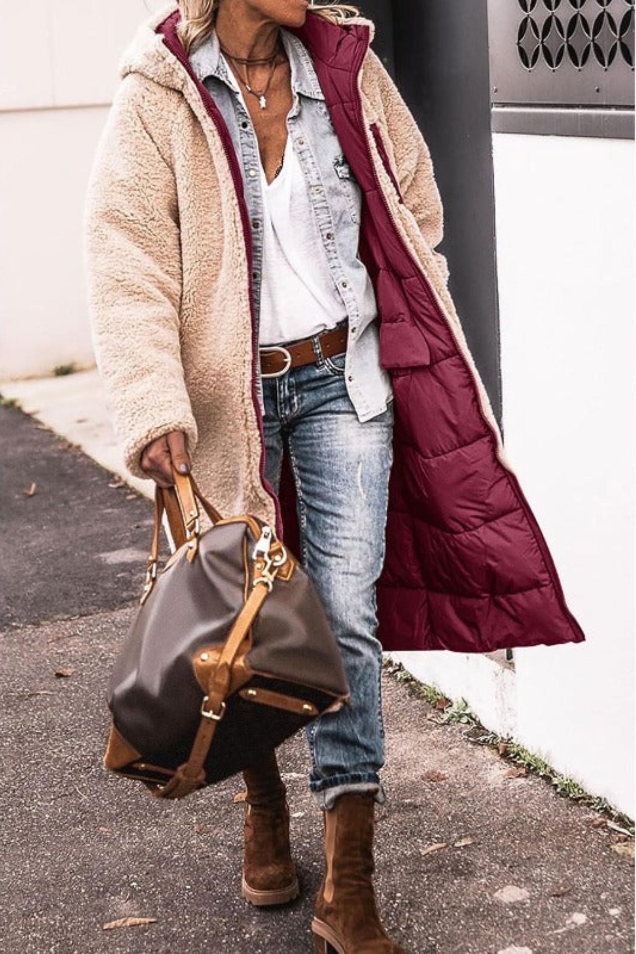 Anny | Mantello reversibile elegante