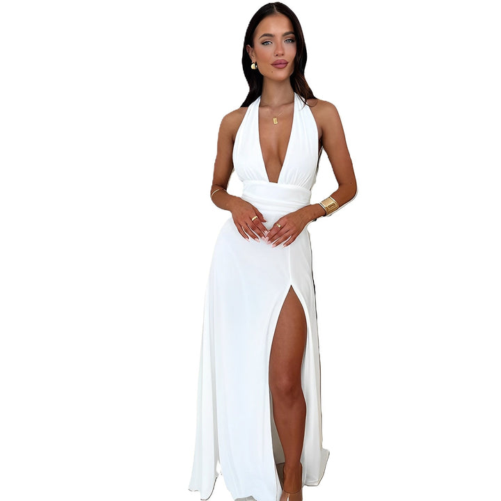 Clemency - Fashionable Halter Dress for Women