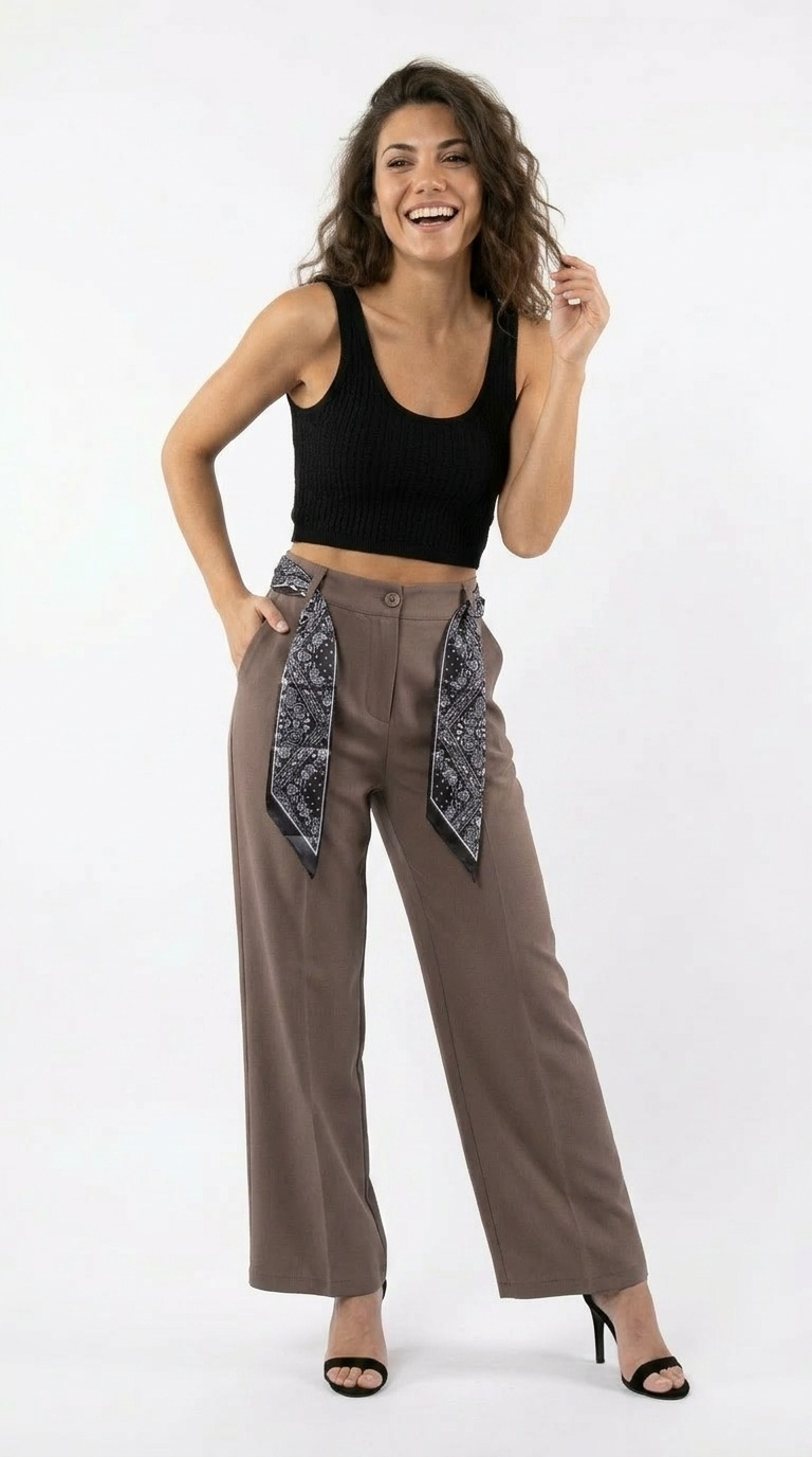 Pantalone palazzo coulisse