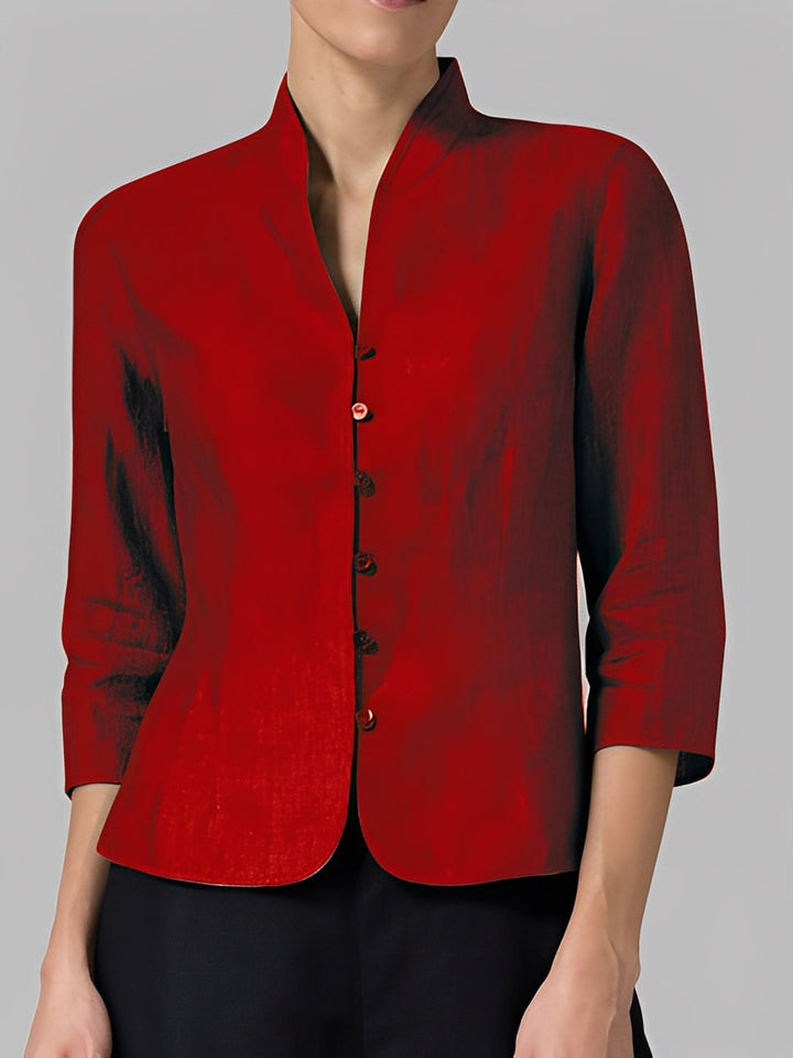 Lolicia - Casual 3/4 Sleeve Blouse for Women