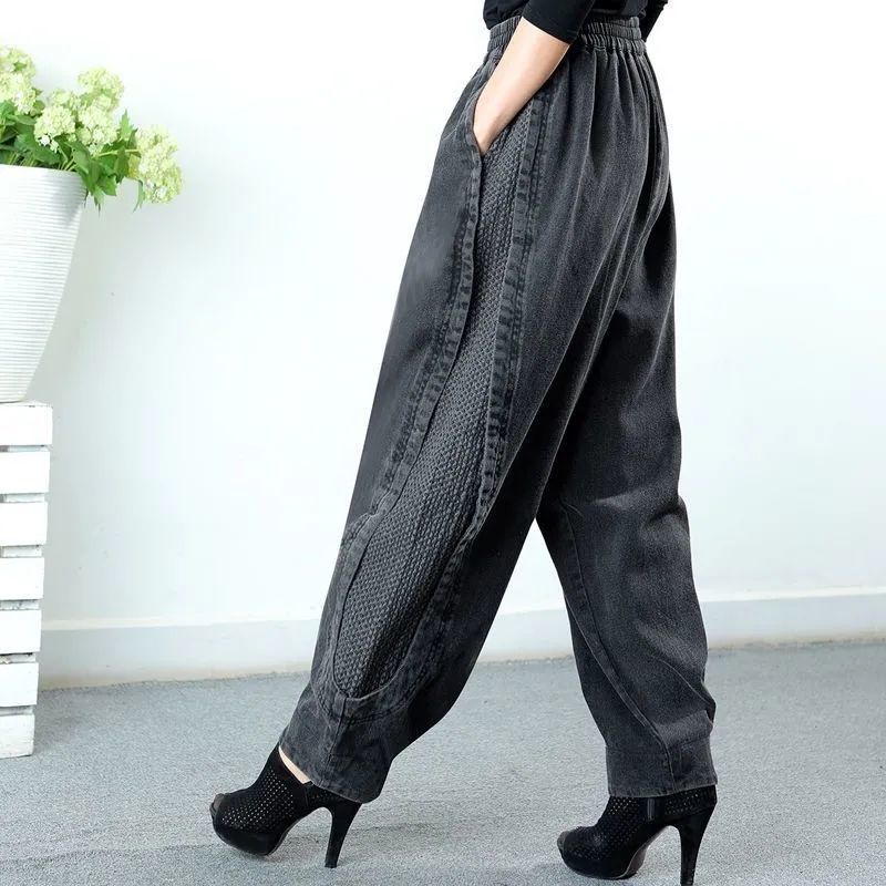 Tawnee - Semplici, comodi pantaloncini harem patchwork per donne