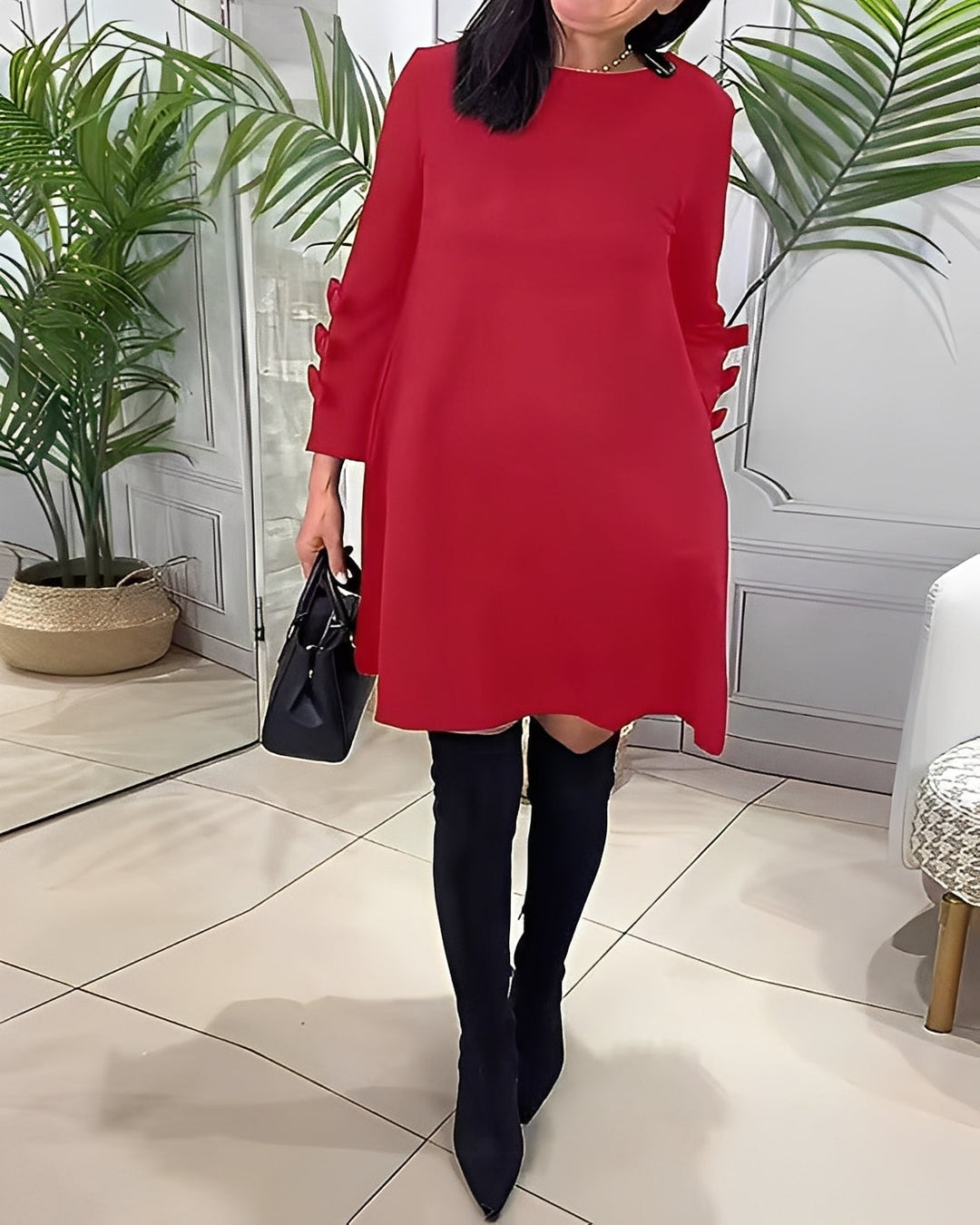 Elenora - Elegant long sleeve dress for women