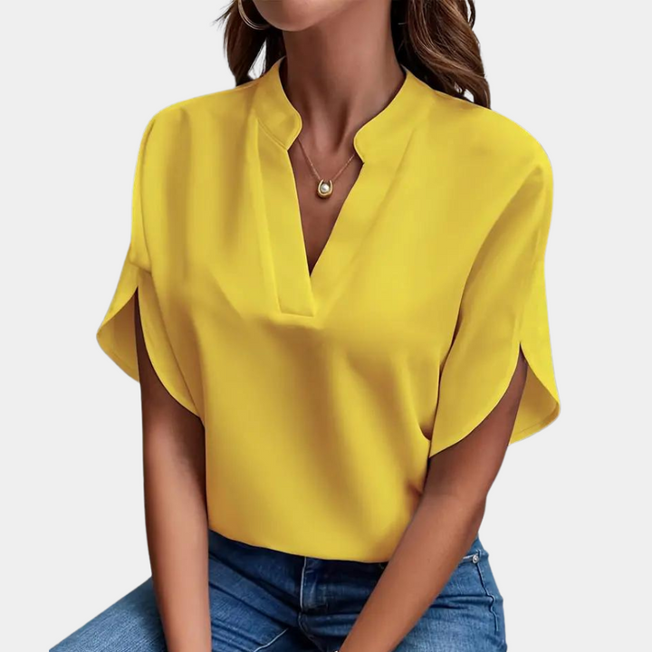 Idril - Elegante Camicetta da Donna con Manica Corta