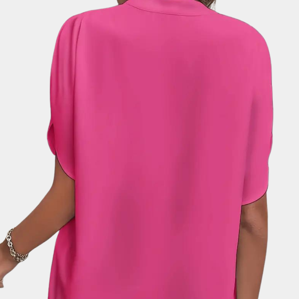 Idril - Elegante Camicetta da Donna con Manica Corta