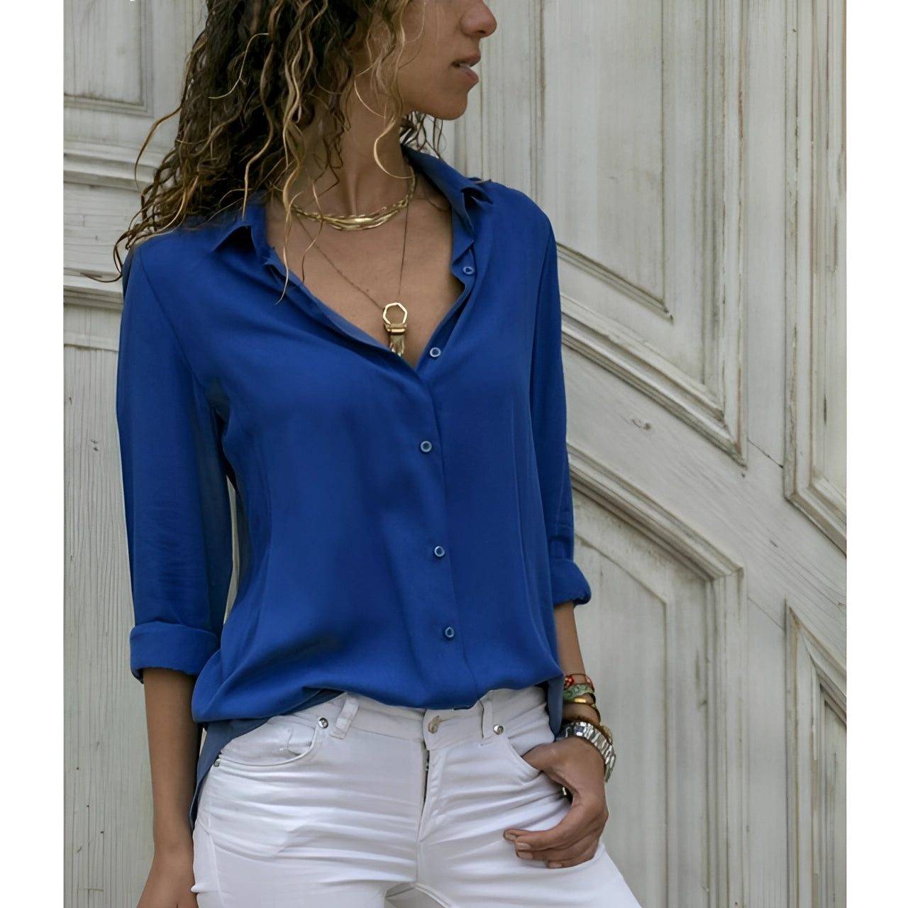 Delilah - Elegante camicia di seta per donne