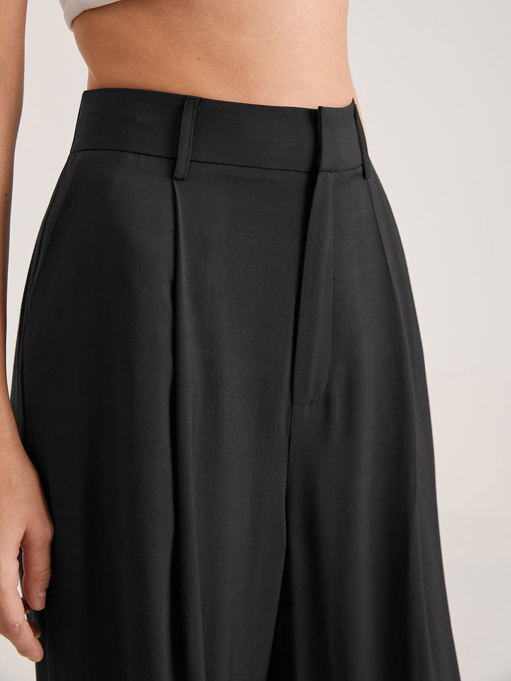 Nadia – Pantaloni a Faldini con Vita Alta