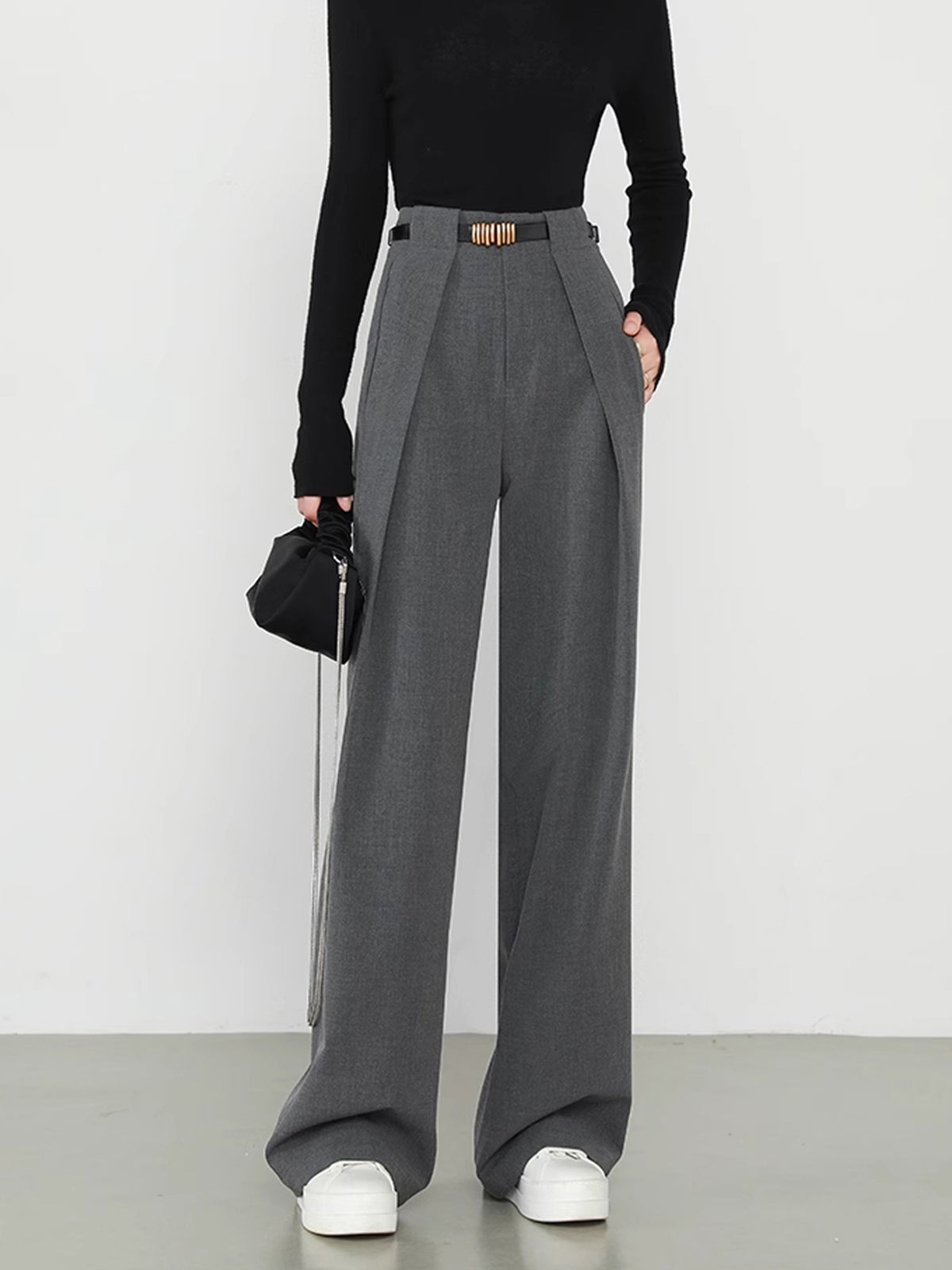 Lina – Pantaloni dritti con tasche