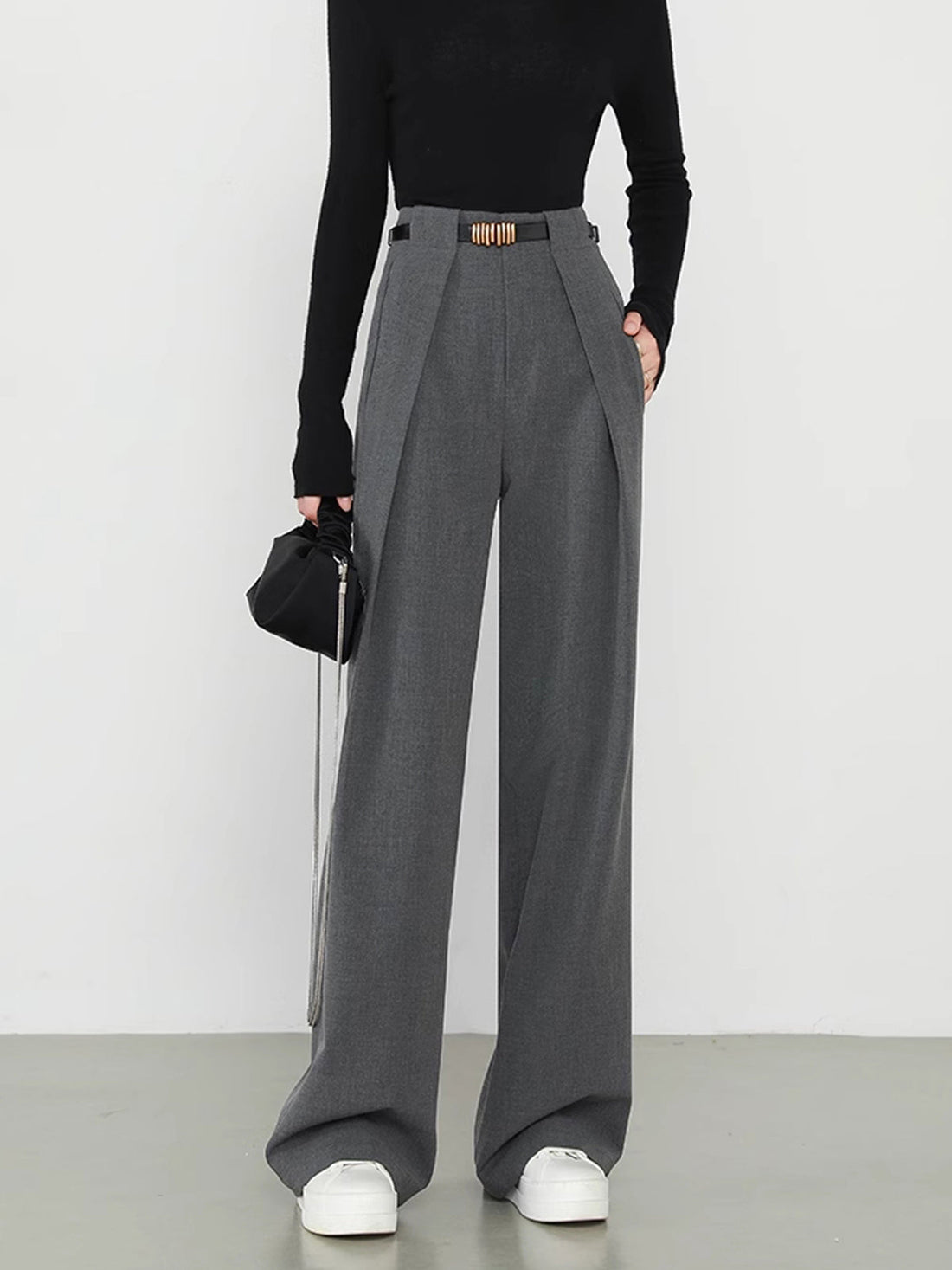 Lina – Pantaloni dritti con tasche