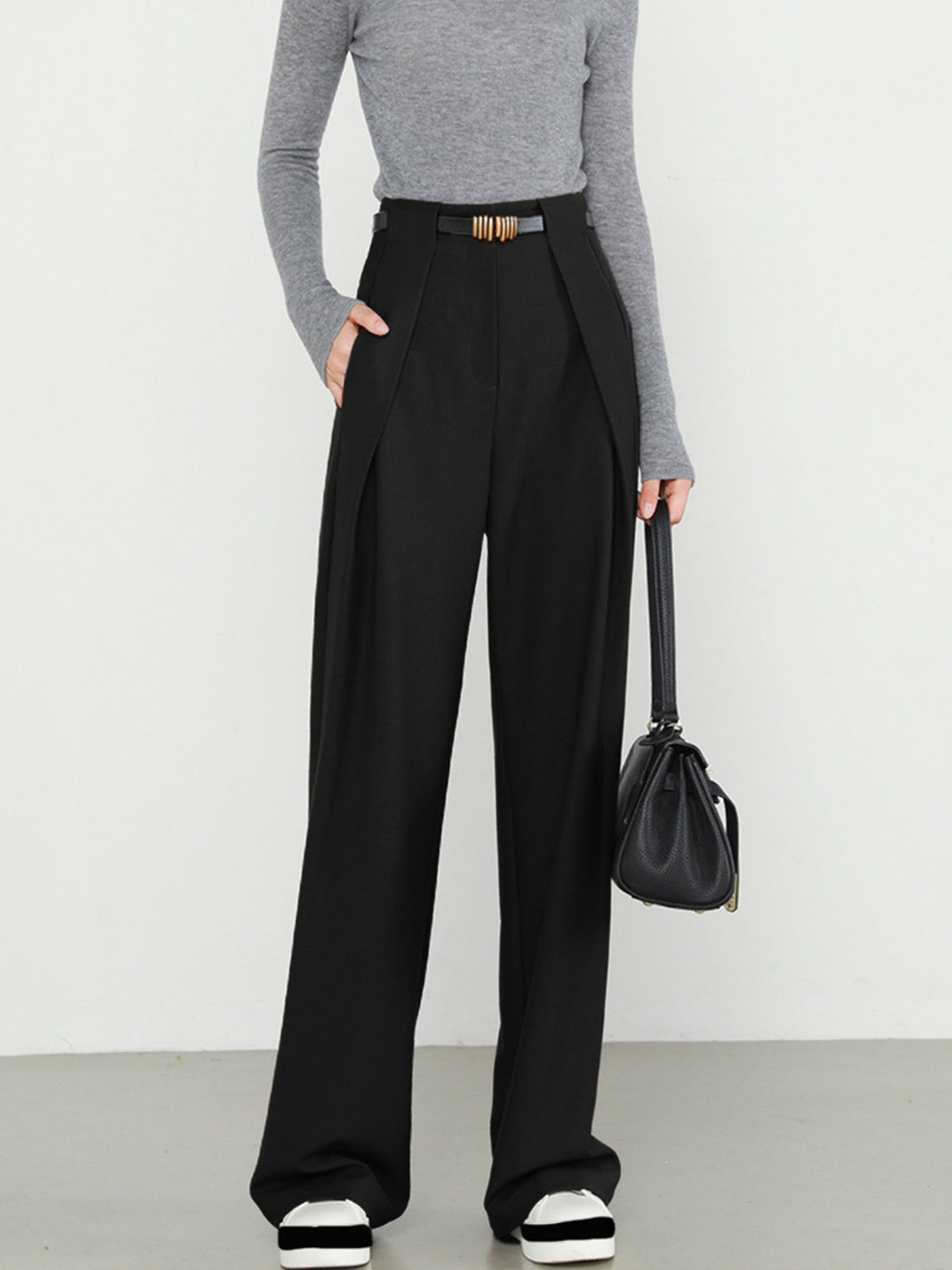 Lina – Pantaloni dritti con tasche
