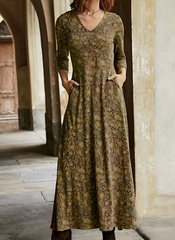 Sophie - Long-sleeved vintage dress for women