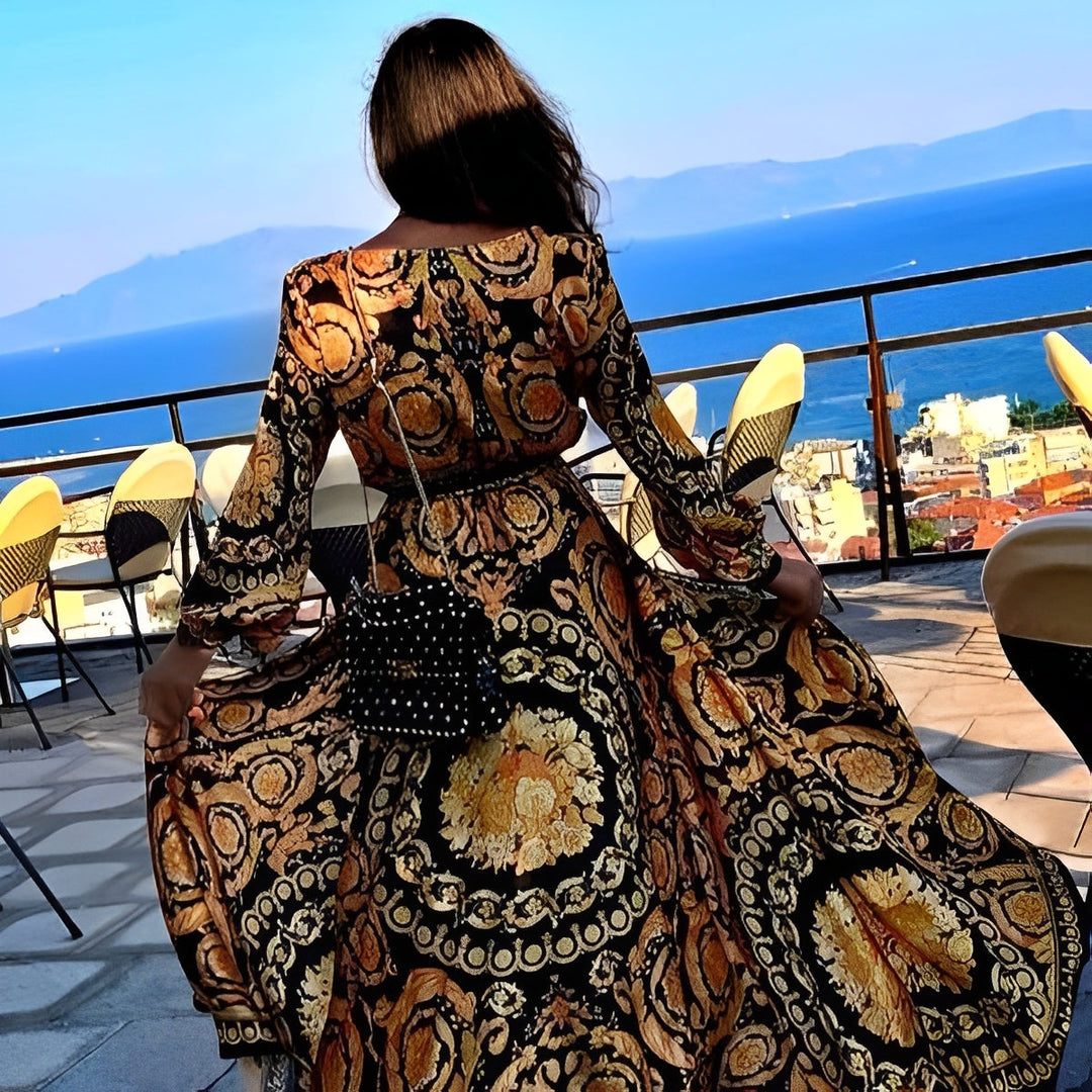 Luna - Women's Summer Wrap Dress with Slit