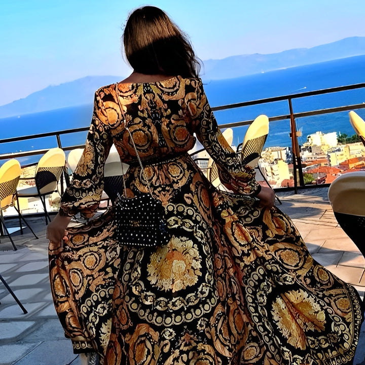Luna - Women's Summer Wrap Dress with Slit