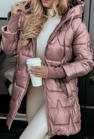Nolwen | Elegant Winter Coat with Hood and Padding