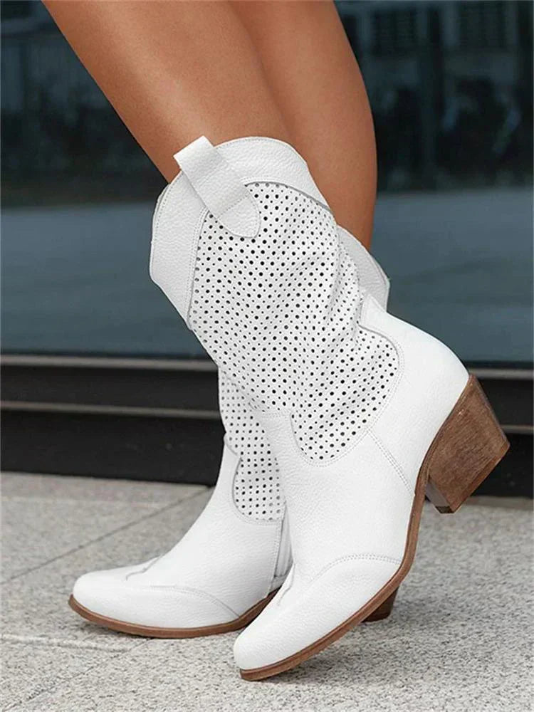 Queenie - Leggeri Stivali Western Donna Zip