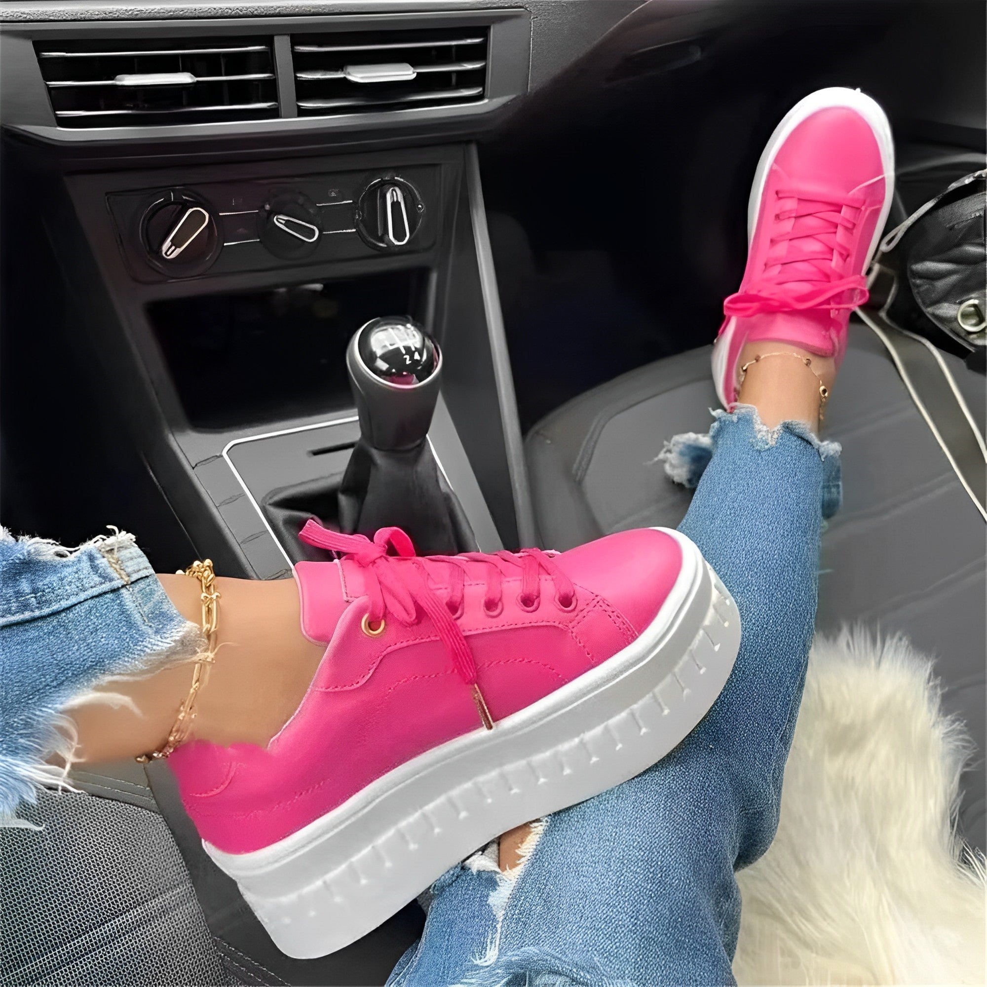 Valerie - Women's Platform Chunky Sole Sneaker