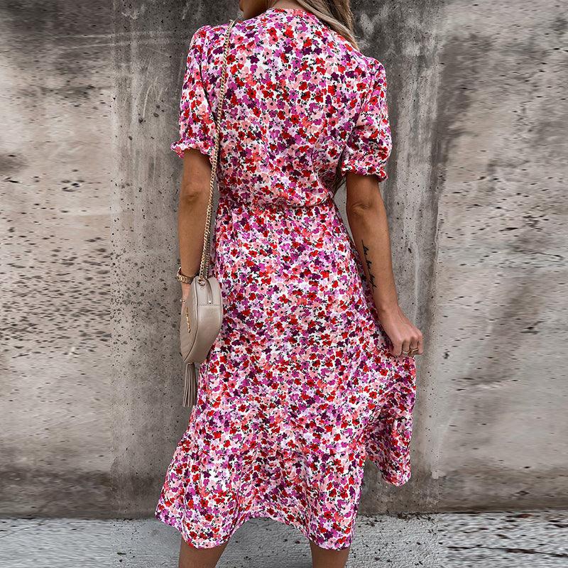 Daina – Floral Skirt with Slit