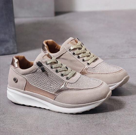 Pipyr - Scarpe da ginnastica ortopediche con zip donna