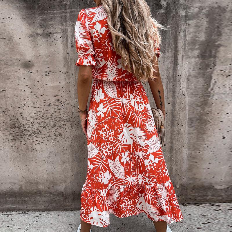 Daina – Floral Skirt with Slit