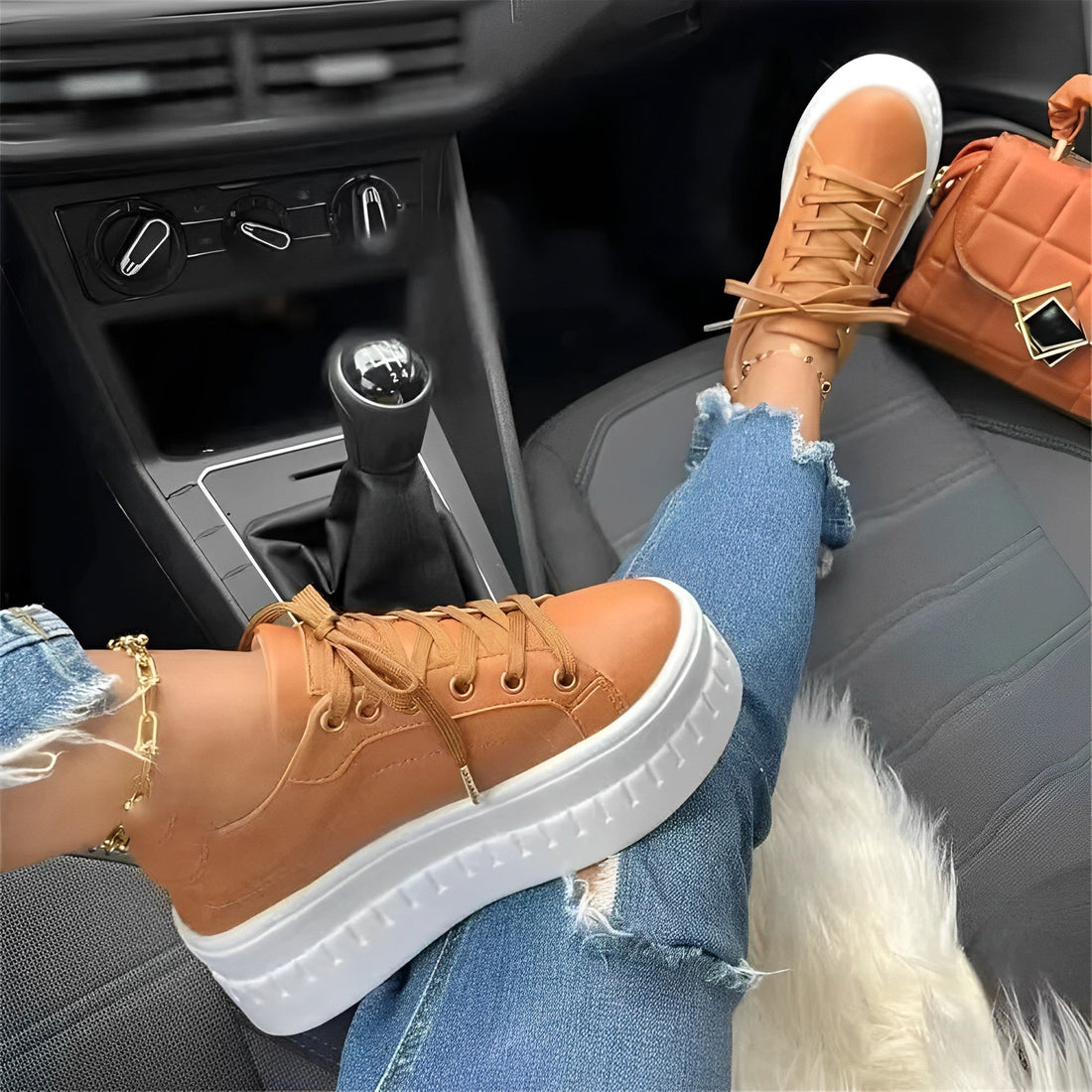 Valerie - Women's Platform Chunky Sole Sneaker
