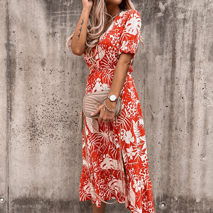 Daina – Floral Skirt with Slit