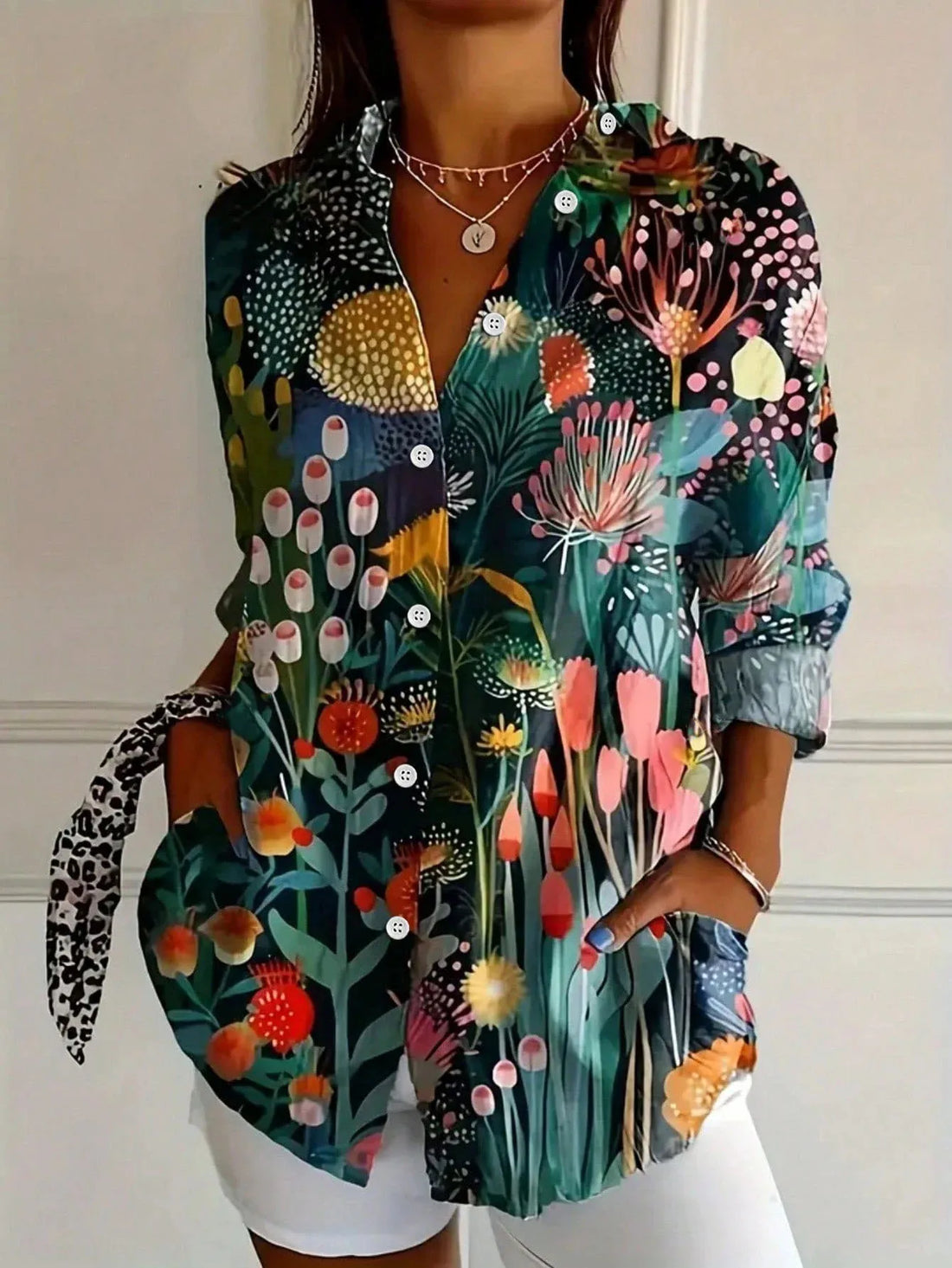 Astrid | Colorful patterned blouse