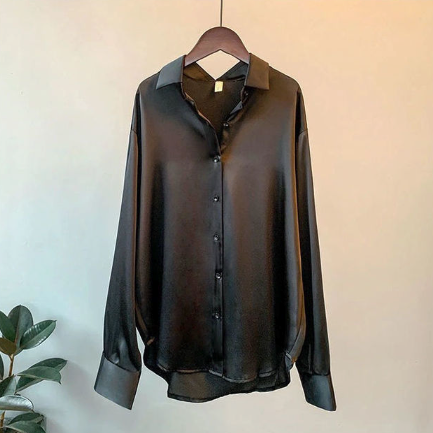 Valgerda - Elegante camicia da donna in satin