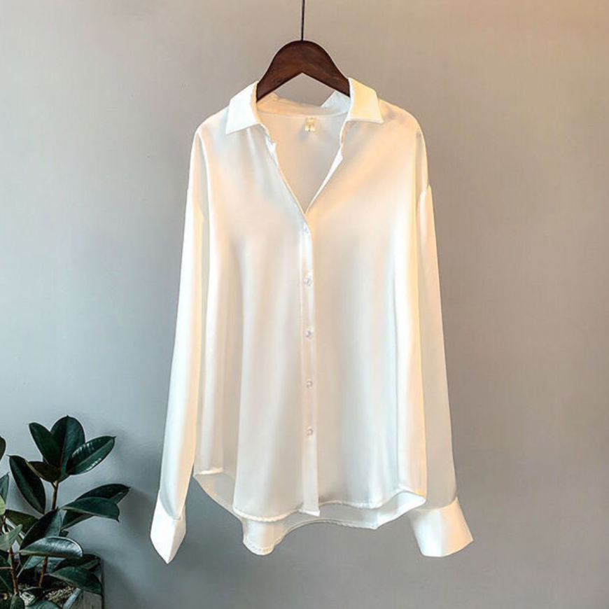 Valgerda - Elegante camicia da donna in satin