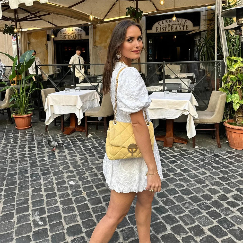 Gytha - Elegant white dress for women