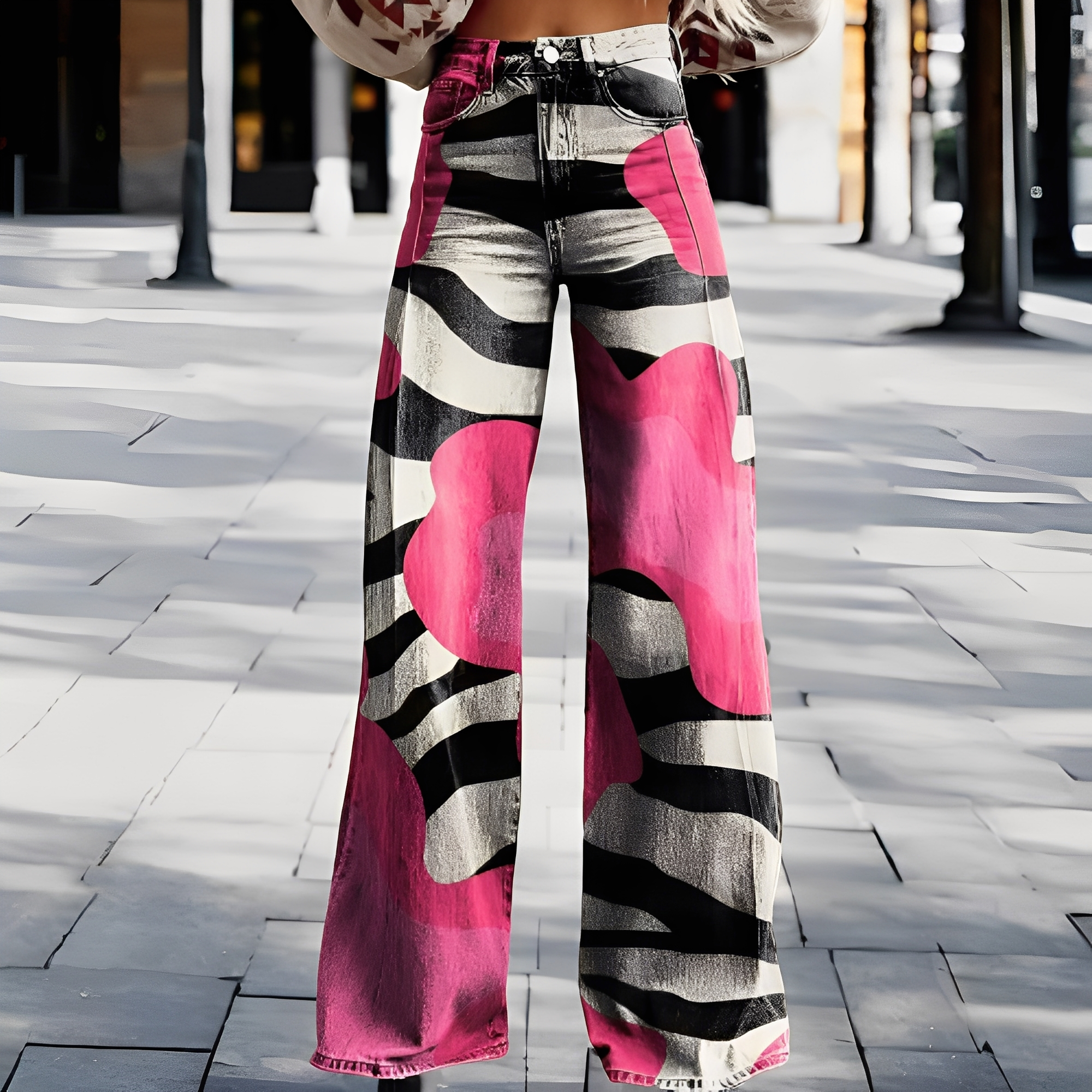 Briley - Pantaloni eleganti e chic a gamba larga per donne
